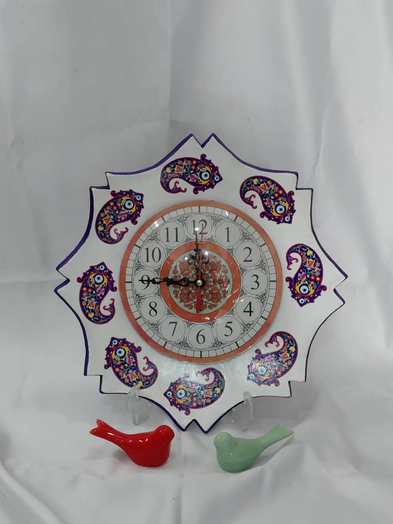 ساعت سفالی لب کمانی تزانسفر