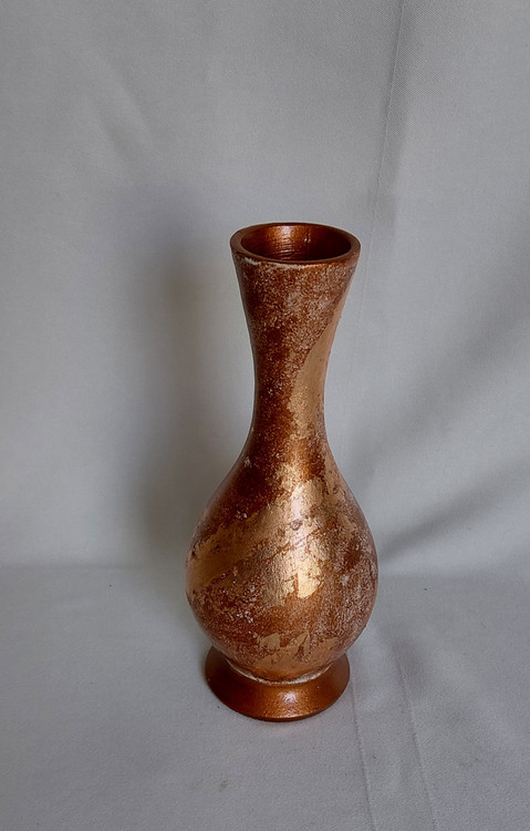 گلدان بولینگی طرح پتینه و ورق طلا