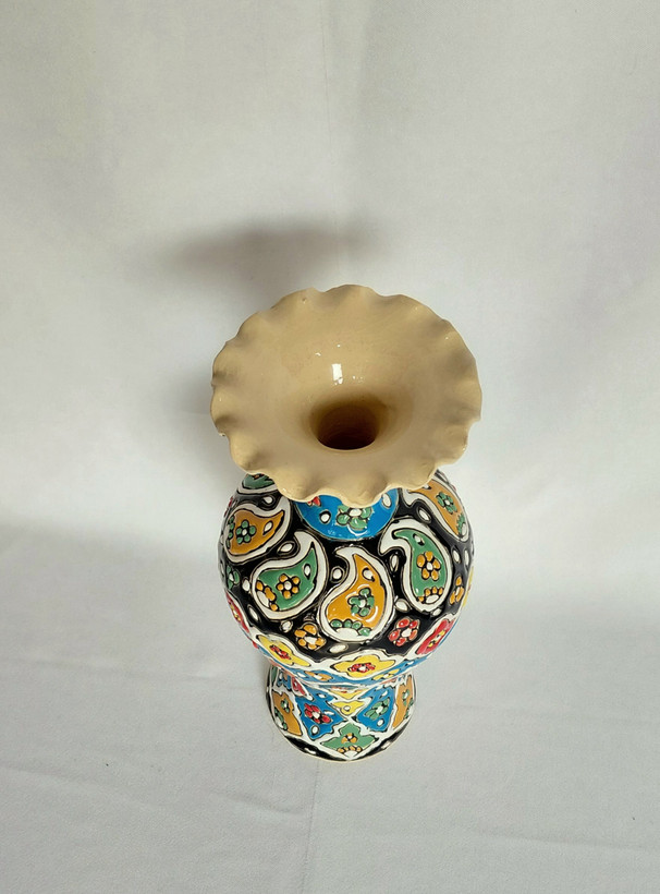 گلدان میناکاری شاهرضایی