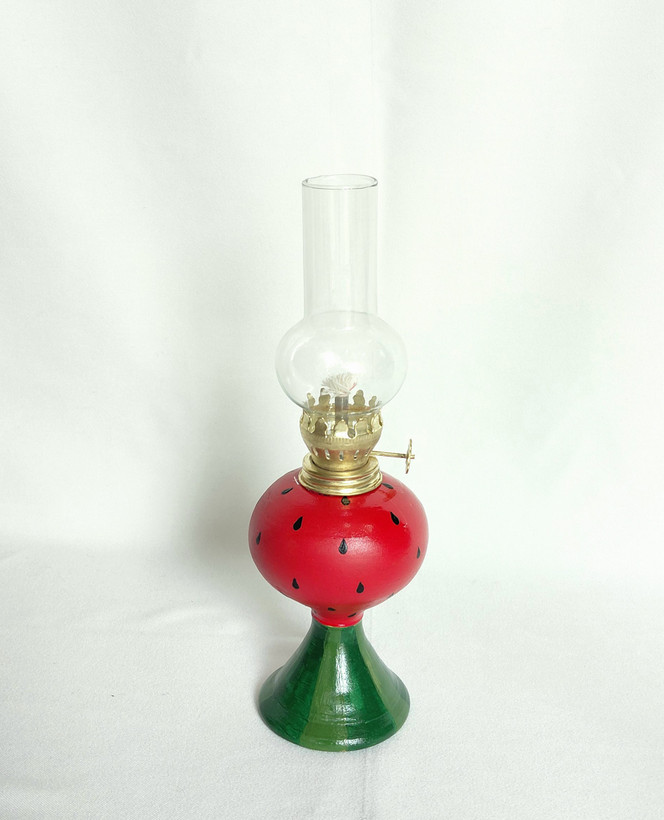 چراغ سفالی یلدایی