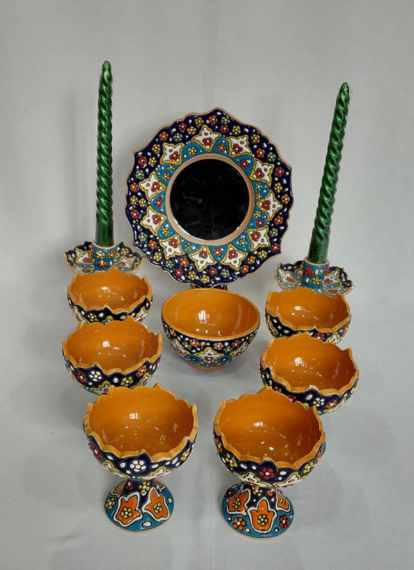 هفت سین میناکاری داخل خردلی ۱۰ تیکه