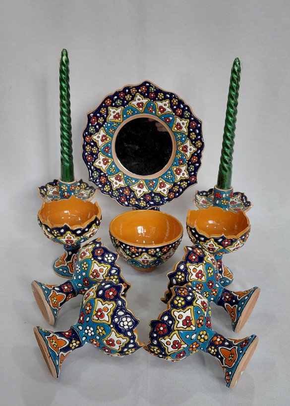 هفت سین میناکاری داخل خردلی ۱۰ تیکه