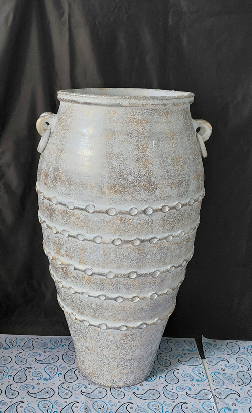 گلدان پتینه ۸۰ سانتی سفالی