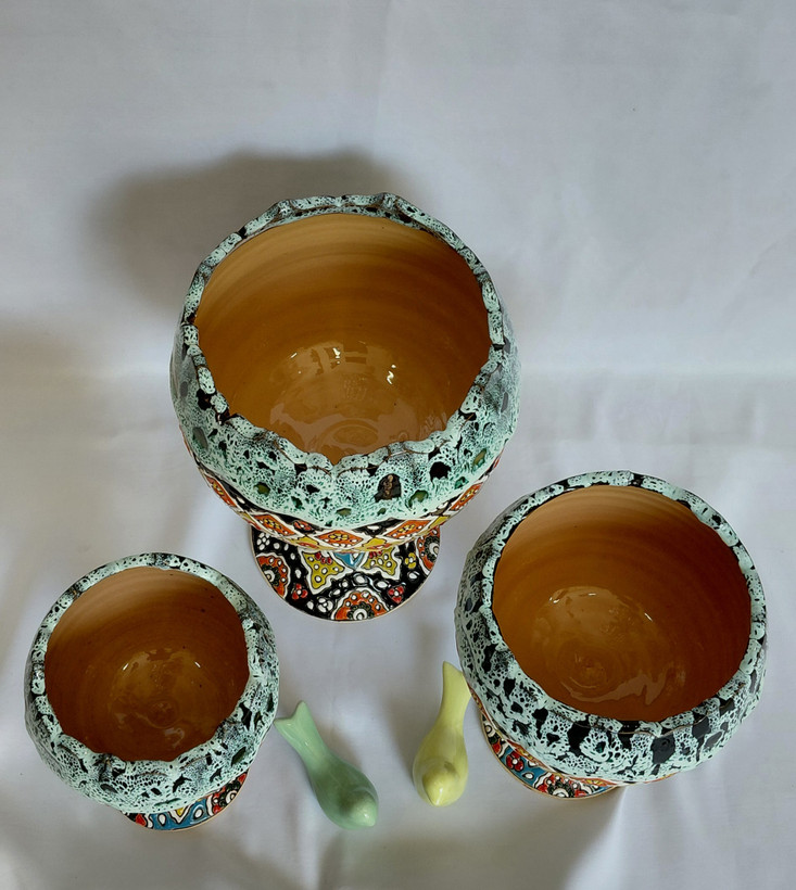شکلات خوری بدون در مدل کمانی اشکی ۳ تایی