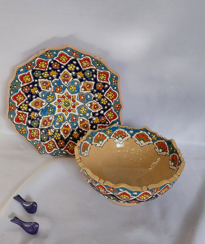 کاسه و بشقاب میناکاری