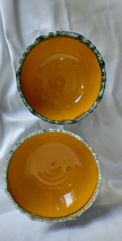 میوه خوری میناکاری ۲ تایی لبه اشکی