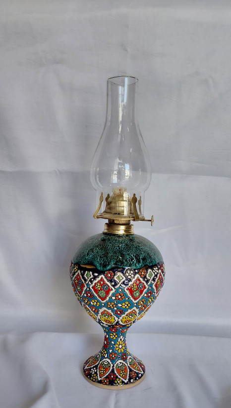چراغ میناکاری سفالی