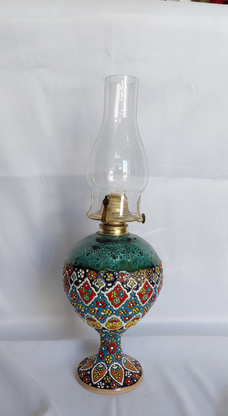 چراغ میناکاری سفالی
