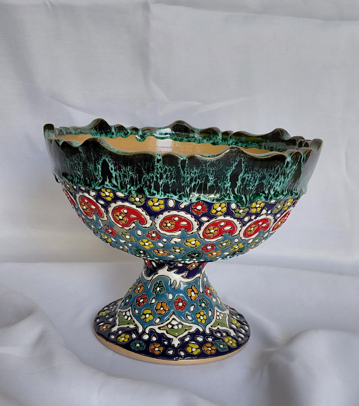 میوه خوری میناکاری لبه اشکی