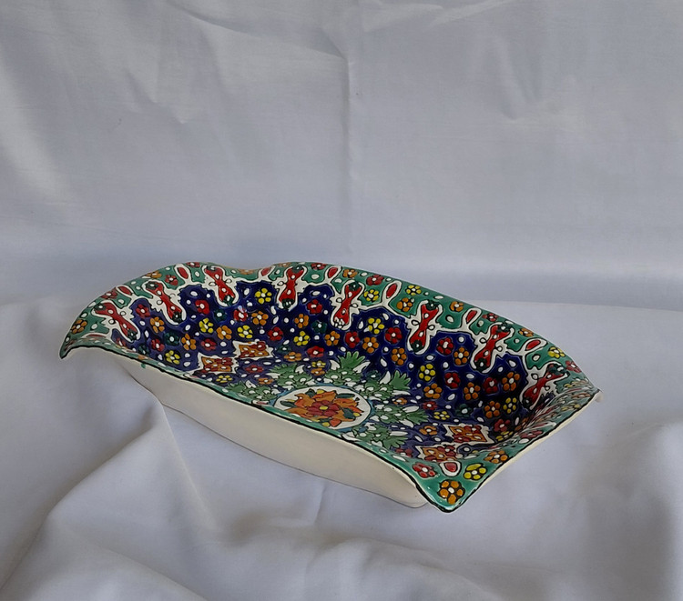 میوه خوری مستطیلی میناکاری