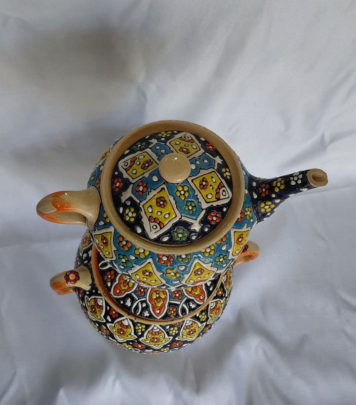 سماور و قوری میناکاری