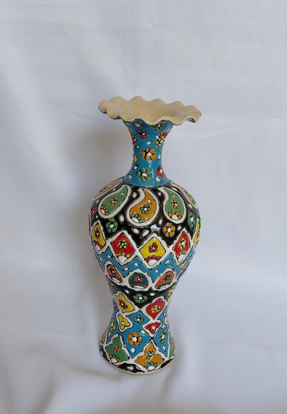 گلدان میناکاری شاهرضایی