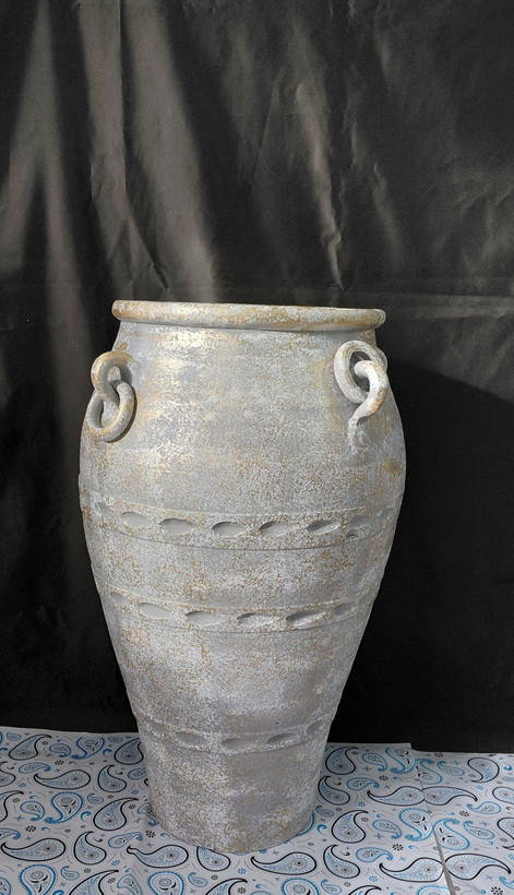 گلدان پتینه ۸۰ سانتی سفالی