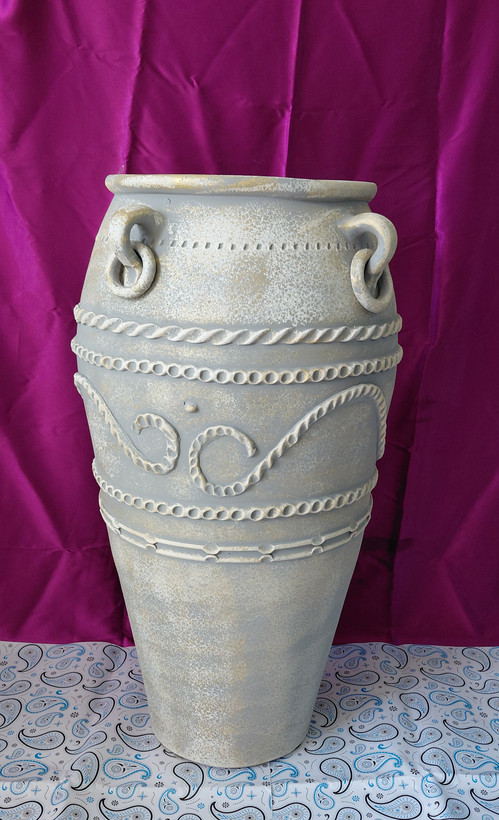 گلدان پتینه ۸۰ سانتی سفالی