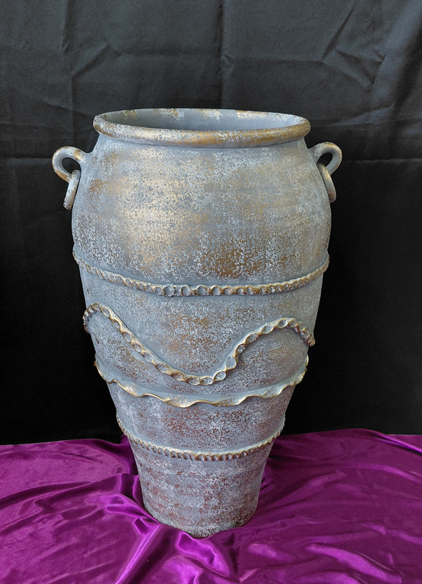 گلدان پتینه ۷۰ سانتی سفالی