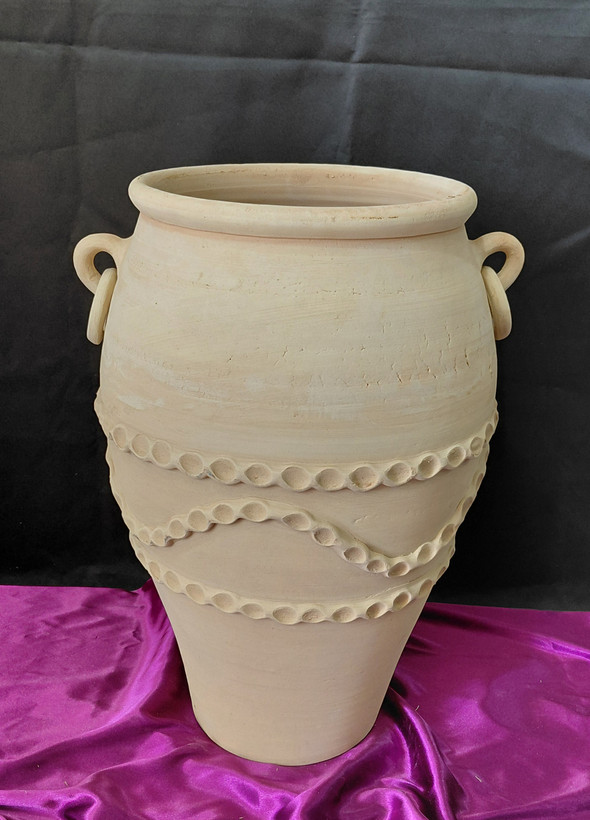 گلدان سفالی خام ۵۰ سانتی
