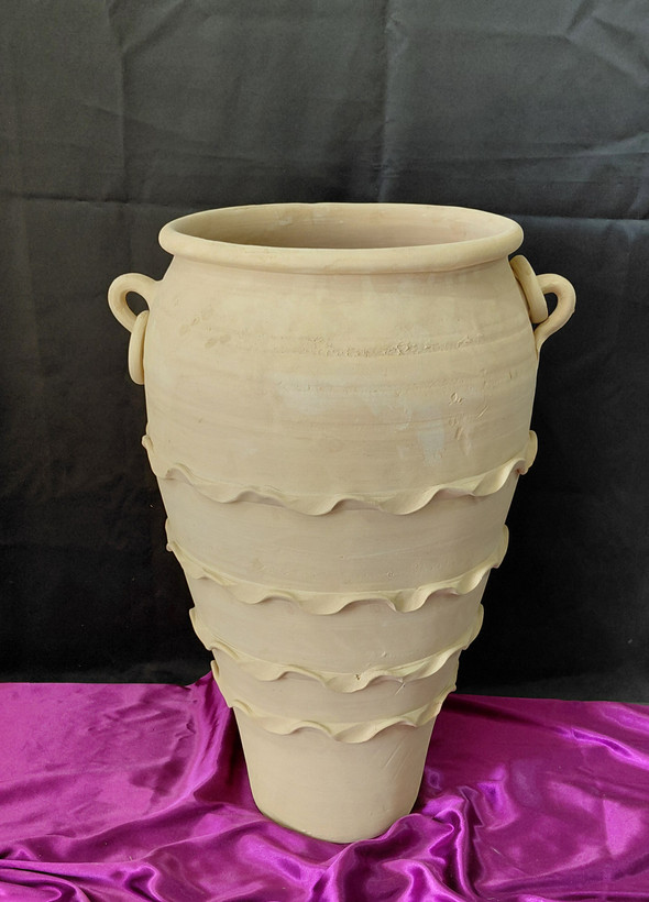 گلدان سفالی خام ۶۰ سانتی