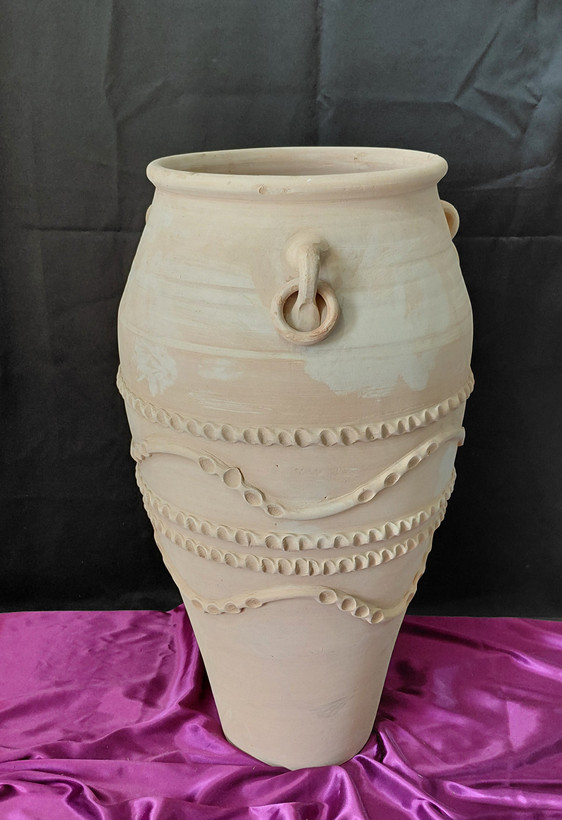 گلدان سفالی خام ۷۰ سانتی