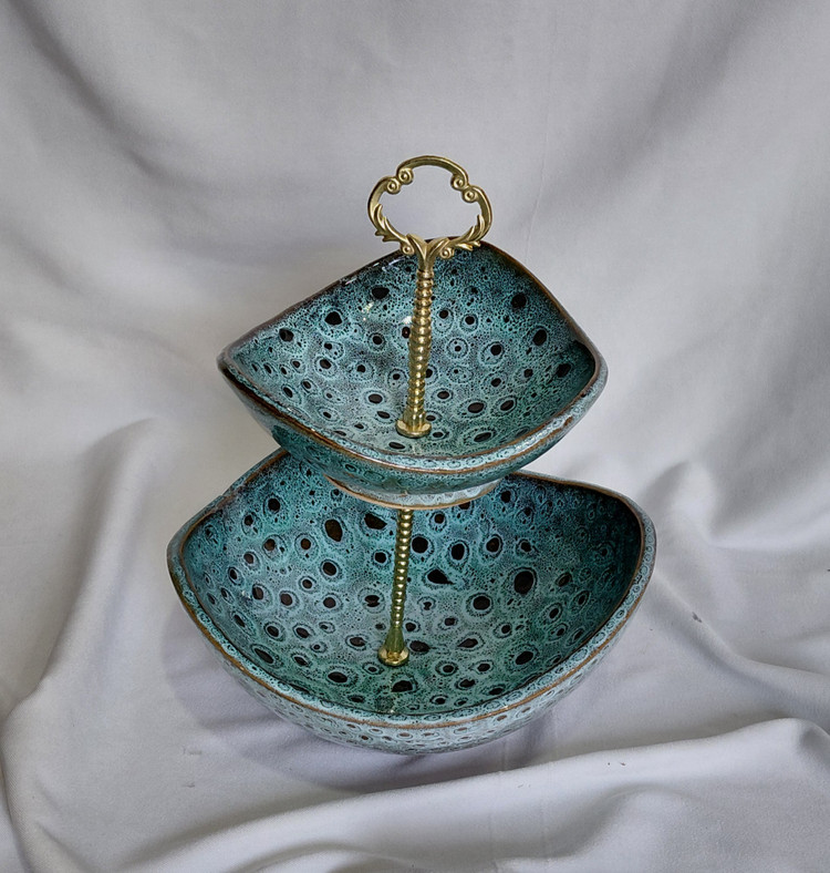 آجیل خوری ۲ طبقه اشکی