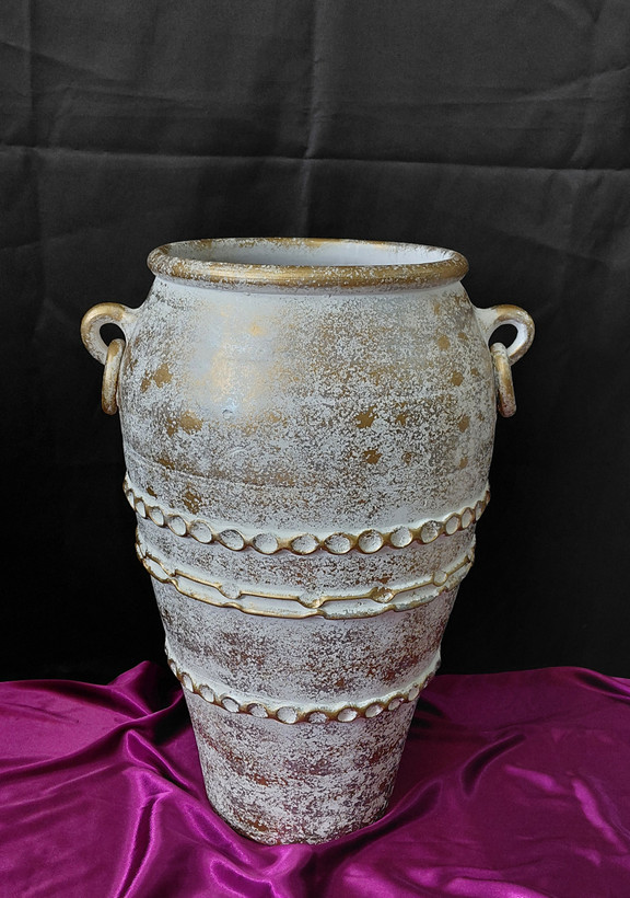گلدان پتینه ۵۰ سانتی سفالی