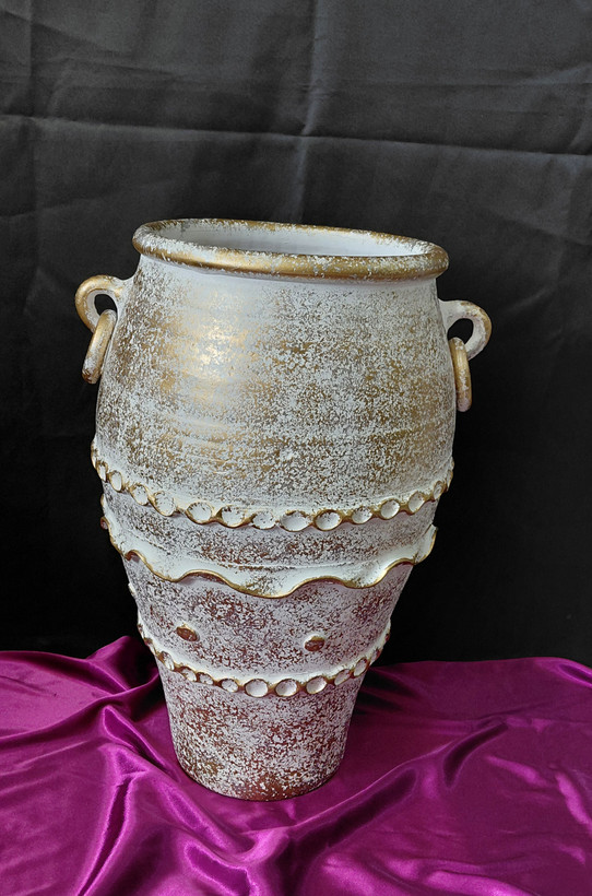 گلدان پتینه ۵۰ سانتی سفالی