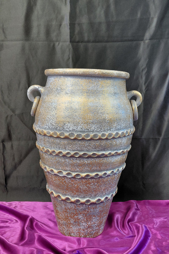 گلدان پتینه ۵۰ سانتی سفالی