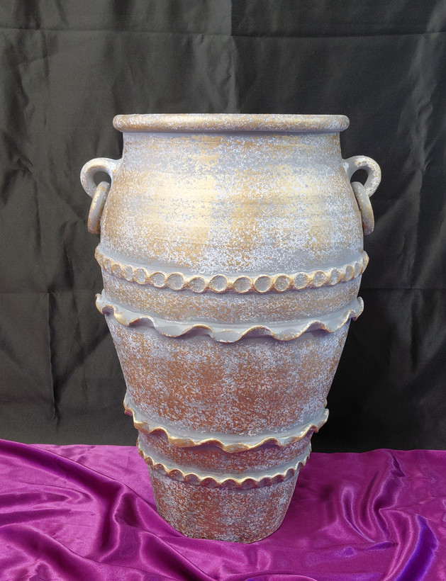گلدان پتینه ۵۰ سانتی سفالی