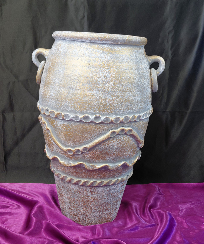 گلدان پتینه ۵۰ سانتی سفالی