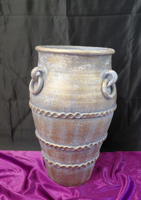 گلدان پتینه ۵۰ سانتی سفالی