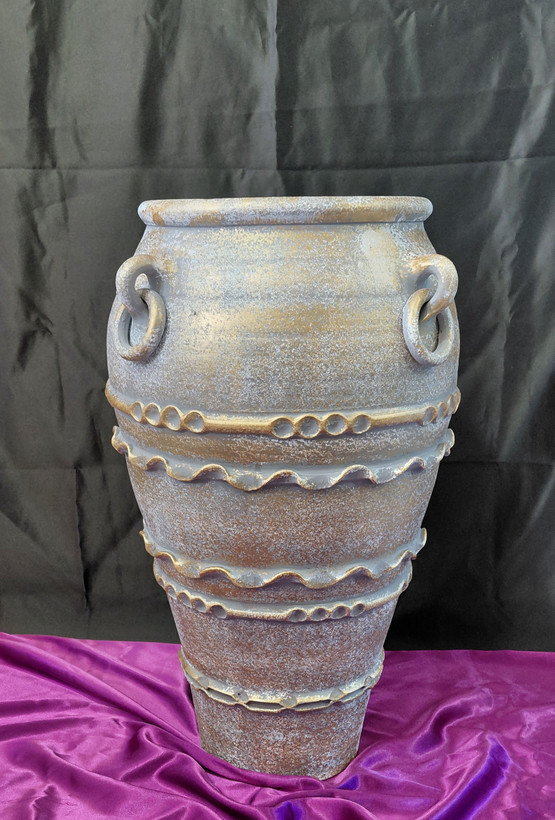 گلدان پتینه سفالی ۶۰ سانتی
