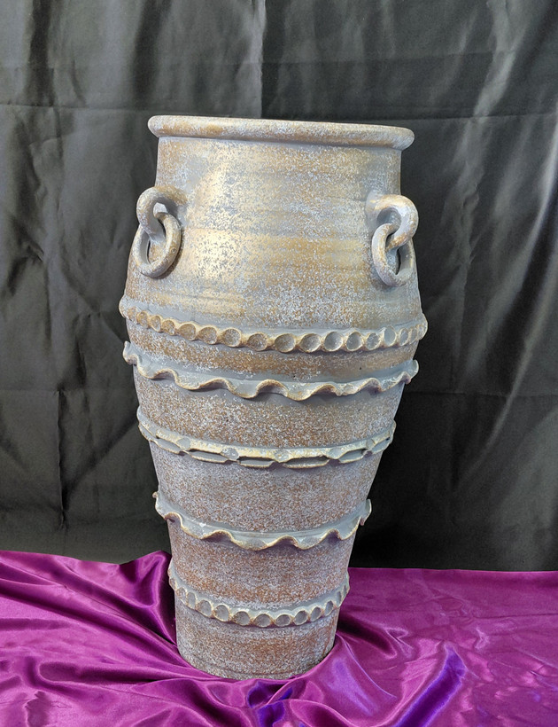 گلدان پتینه سفالی ۶۰ سانتی