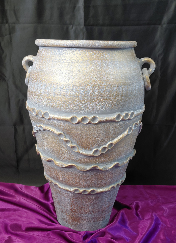 گلدان پتینه سفالی ۶۰ سانتی