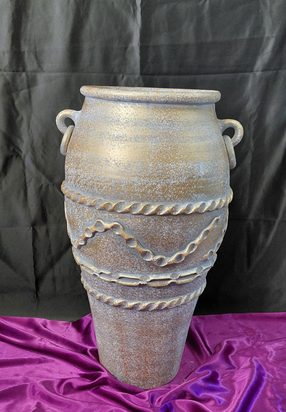 گلدان پتینه سفالی ۶۰ سانتی