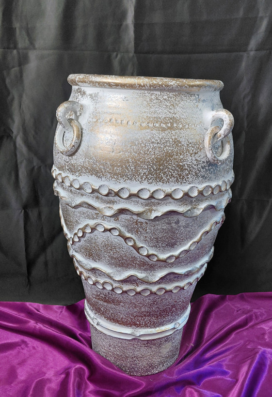 گلدان پتینه سفالی ۶۰ سانتی