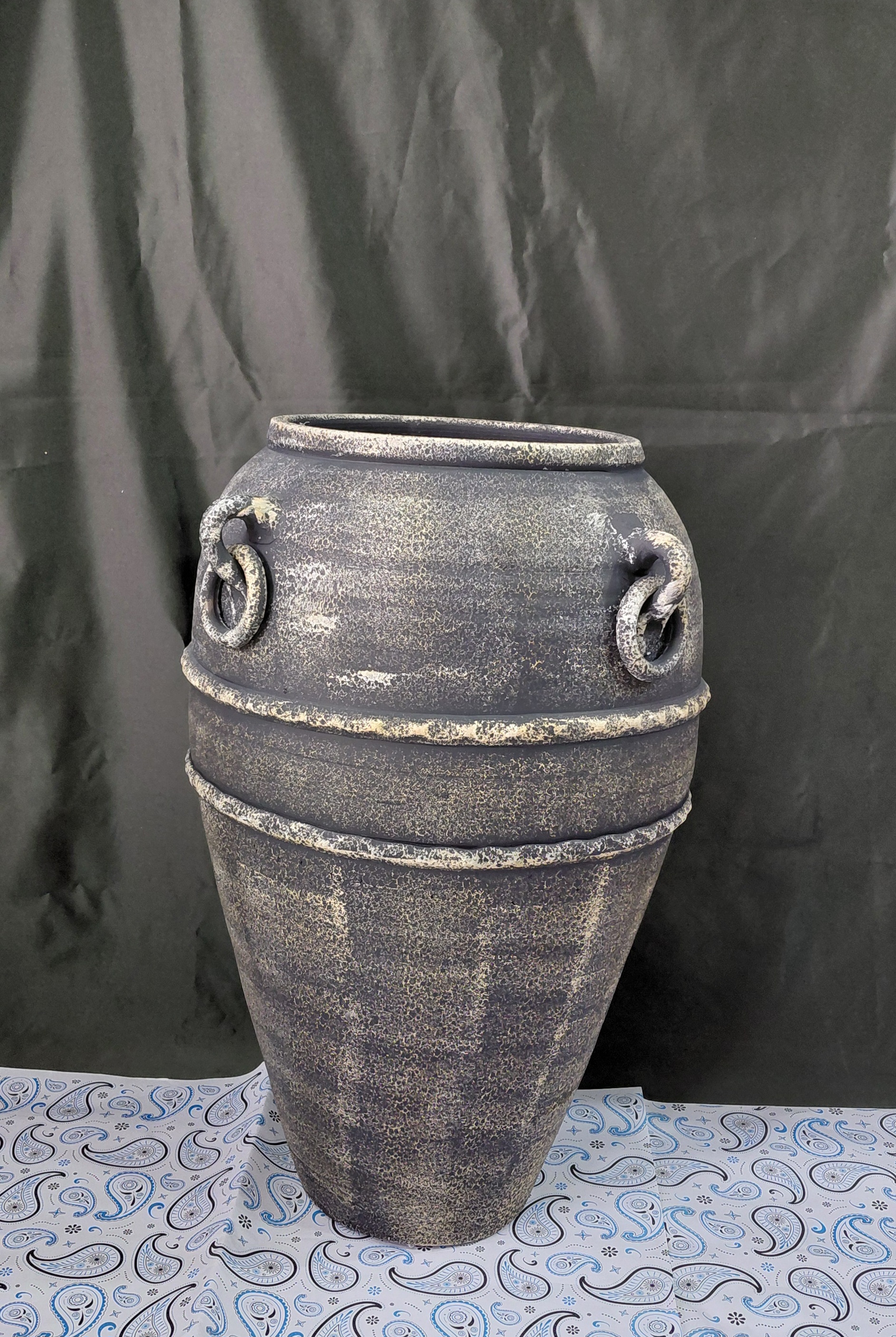 گلدان پتینه سفالی ۶۰ سانتی