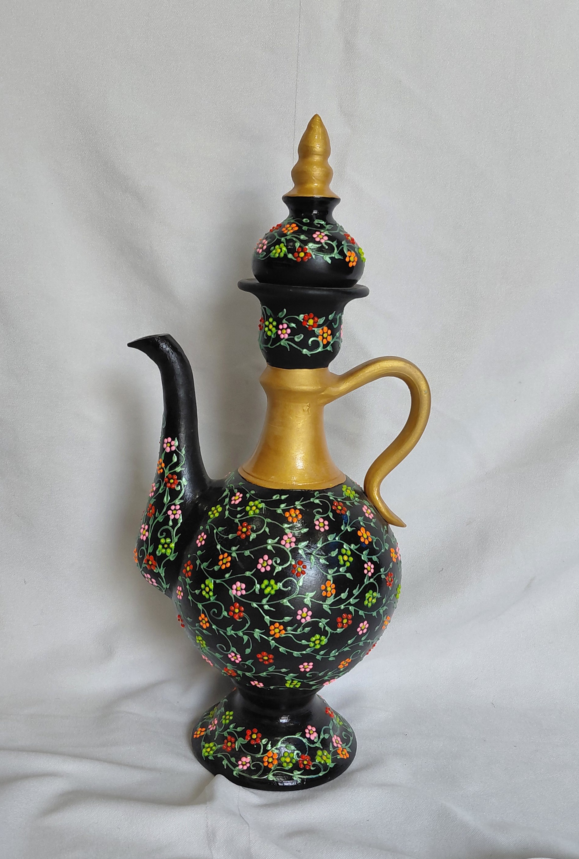 گلاب پاش سفالی طرح باغ بهشت