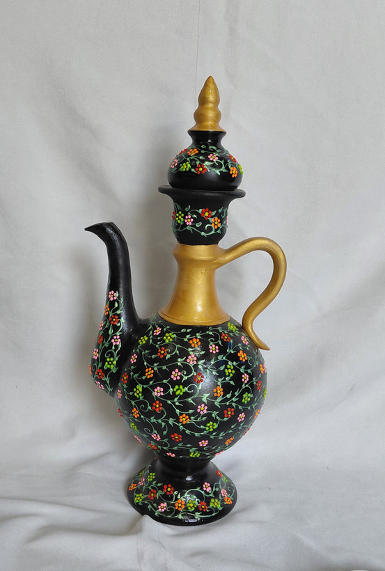 گلاب پاش سفالی طرح باغ بهشت