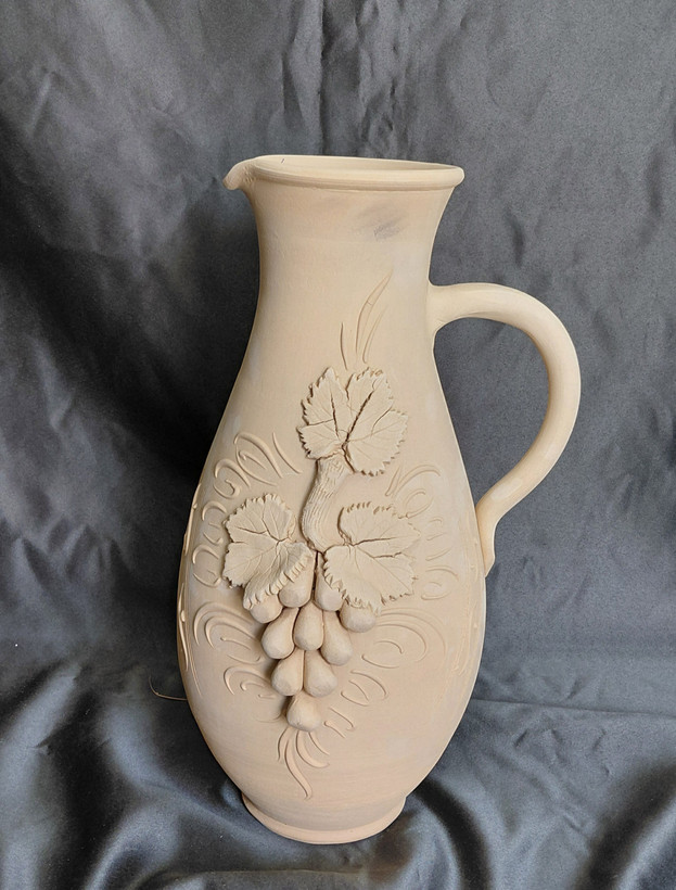 کوزه و پارچ سفالی طرح دار