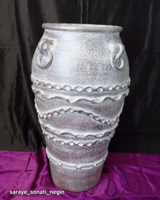 گلدان پتینه سفالی ۶۰ سانتی